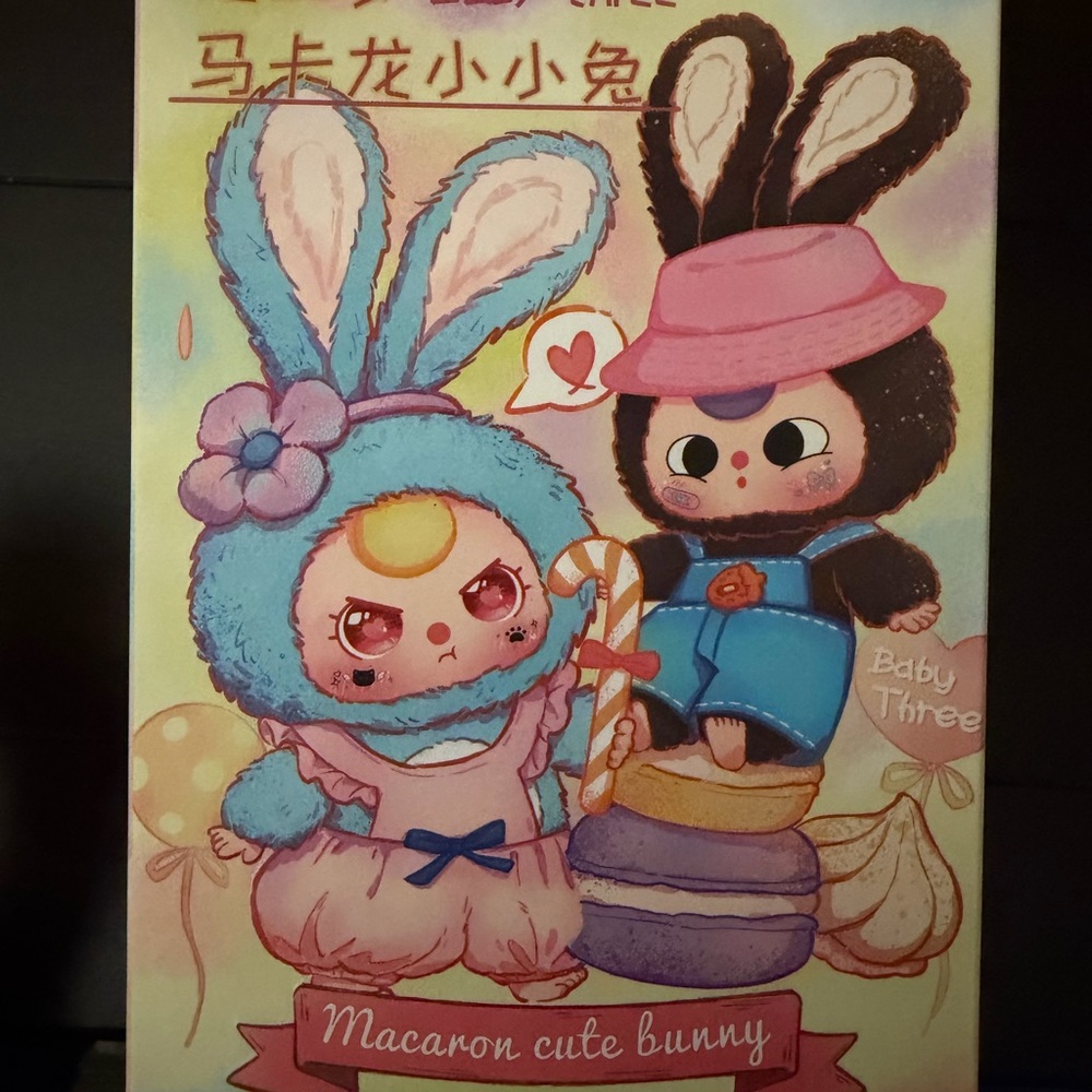 Baby Three Macaron cute bunny